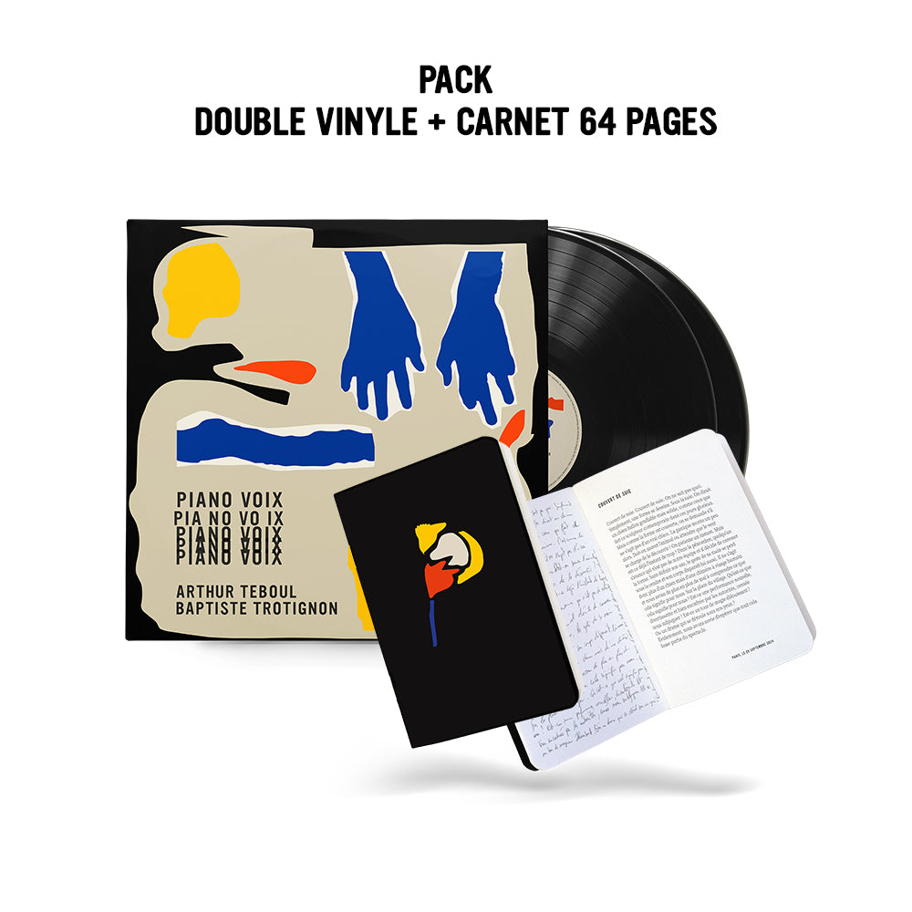 Arthur Teboul & Baptiste Trotignon – Piano Voix (Double Vinyle + carnet)