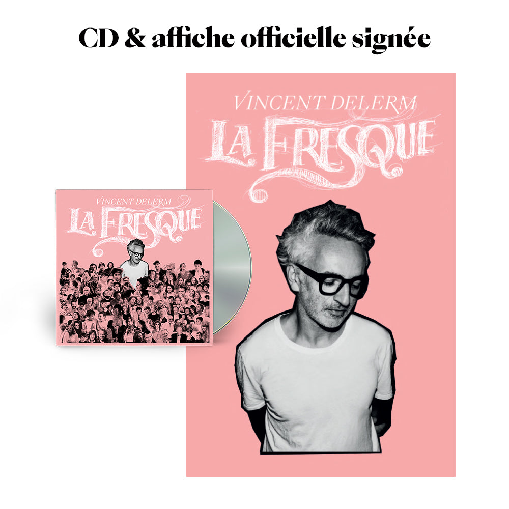 PRÉCOMMANDE Vincent Delerm - La fresque (CD + affiche signée)