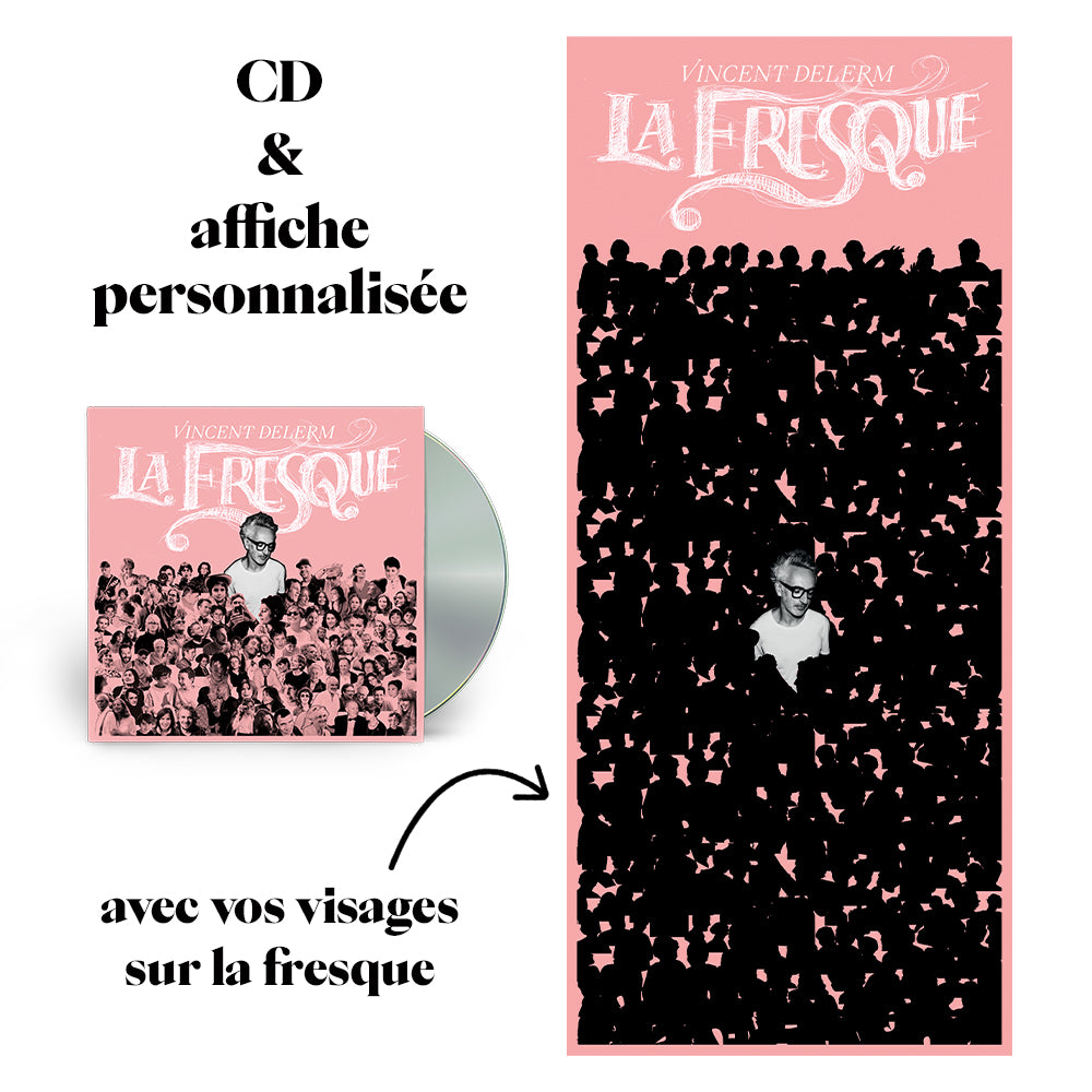 PRÉCOMMANDE Vincent Delerm - La fresque (CD + affiche signée)