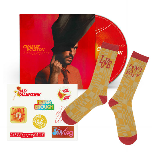 PRÉCOMMANDE Charlie Winston - Love isn't easy (Pack chaussettes CD)