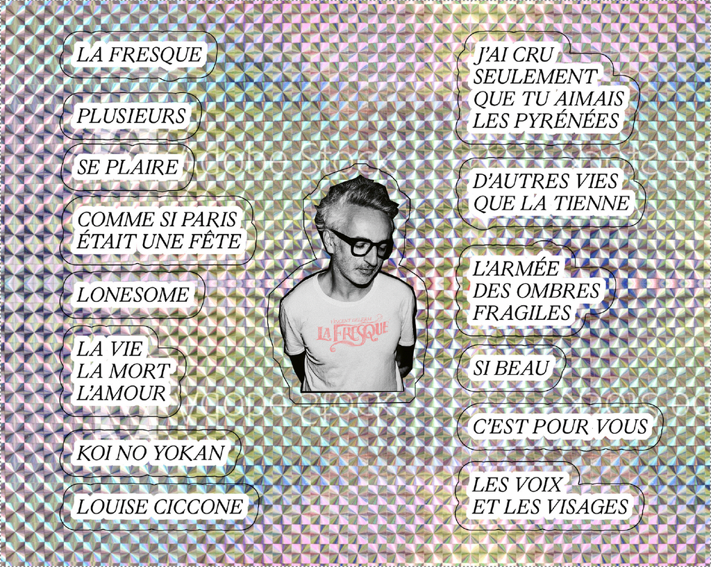 Vincent Delerm - Planche de stickers La fresque