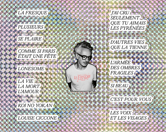 Vincent Delerm - Planche de stickers La fresque