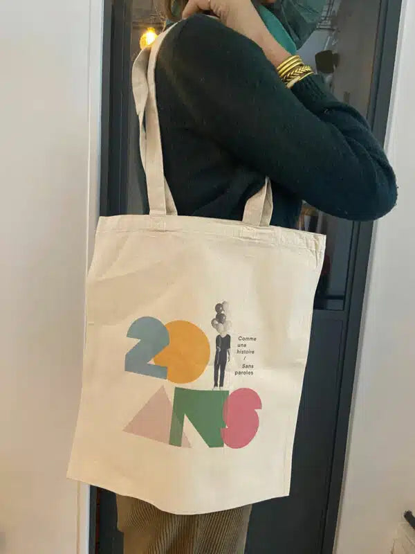 Sac tote-bag écru – 20 ans Vincent Delerm